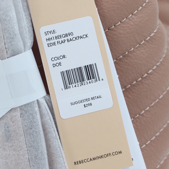 New Rebecca Minkoff Edie Flap Quilted Leather Backpack - Picture 13 of 13